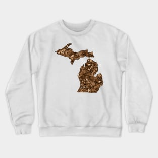 Michigan Garden Neutral Tones Crewneck Sweatshirt